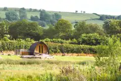 Ensuite deluxe Wigwam pod with a hot tub