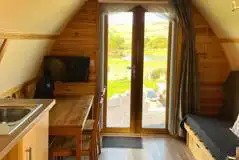 Ensuite deluxe Wigwam pod interior