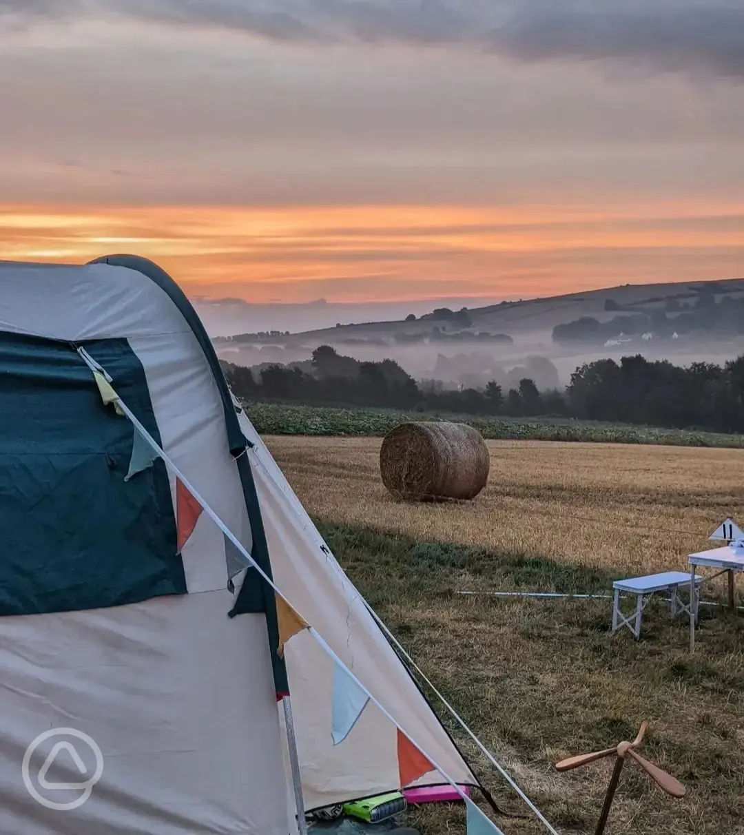 Sunset from the site