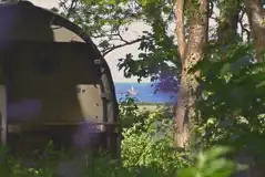 Landpod and views of Godrevy Lighthouse