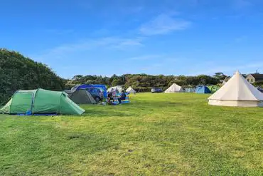 Non electric grass pitches at Parknoweth Farm Camping