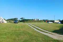 Non electric grass pitches at Parknoweth Farm Camping