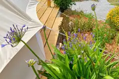 Owles View bell tent with enclosed garden Owles View bell tent with enclosed garden