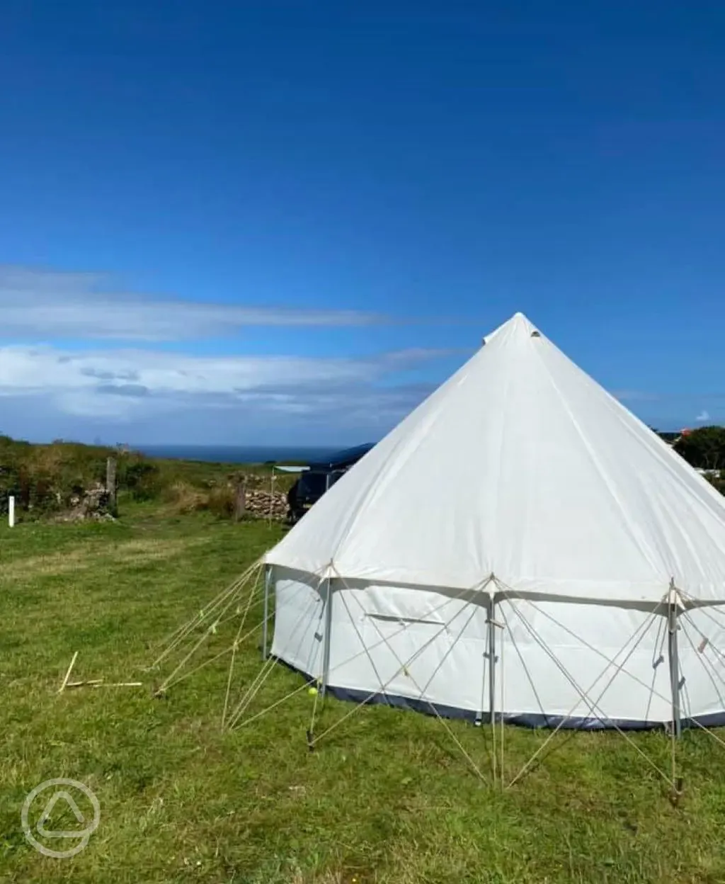 Sea view non electric grass pitches