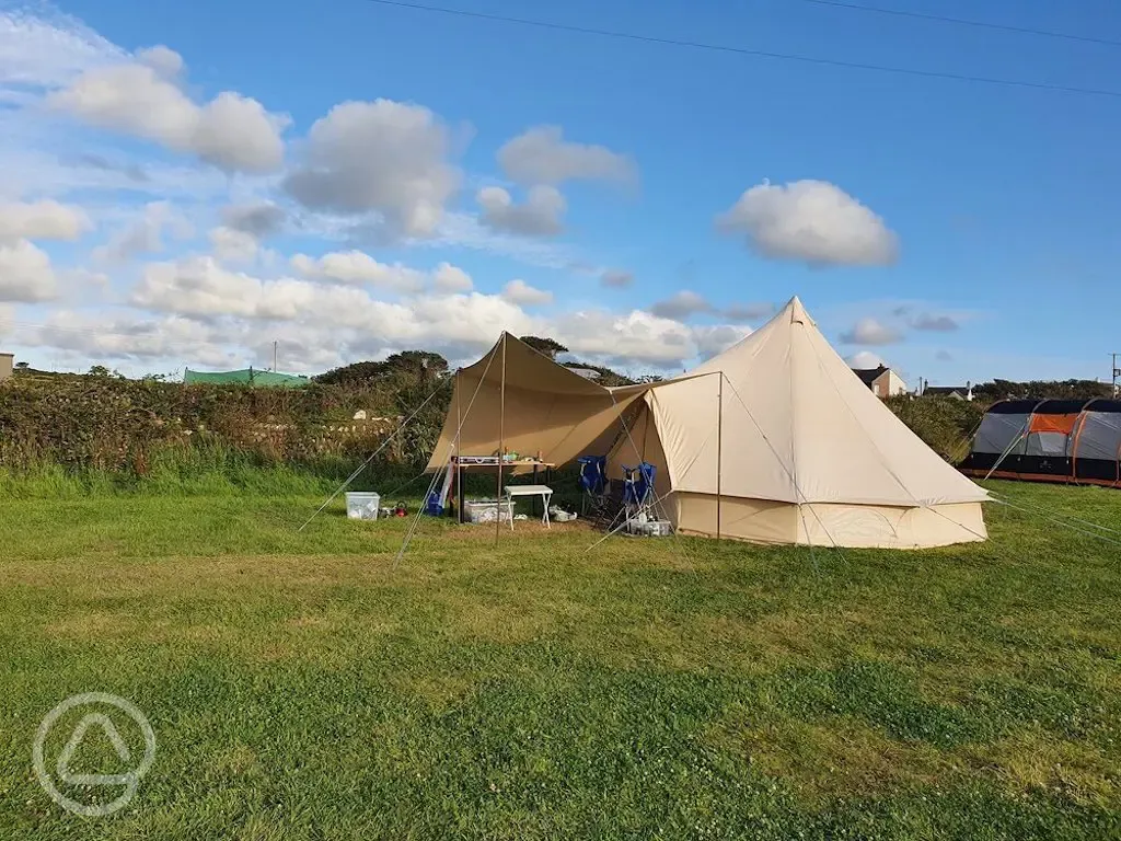 Sea view non electric grass pitches