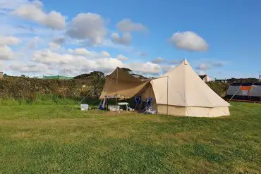 Sea view non electric grass pitches