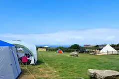 Sea view non electric grass pitches