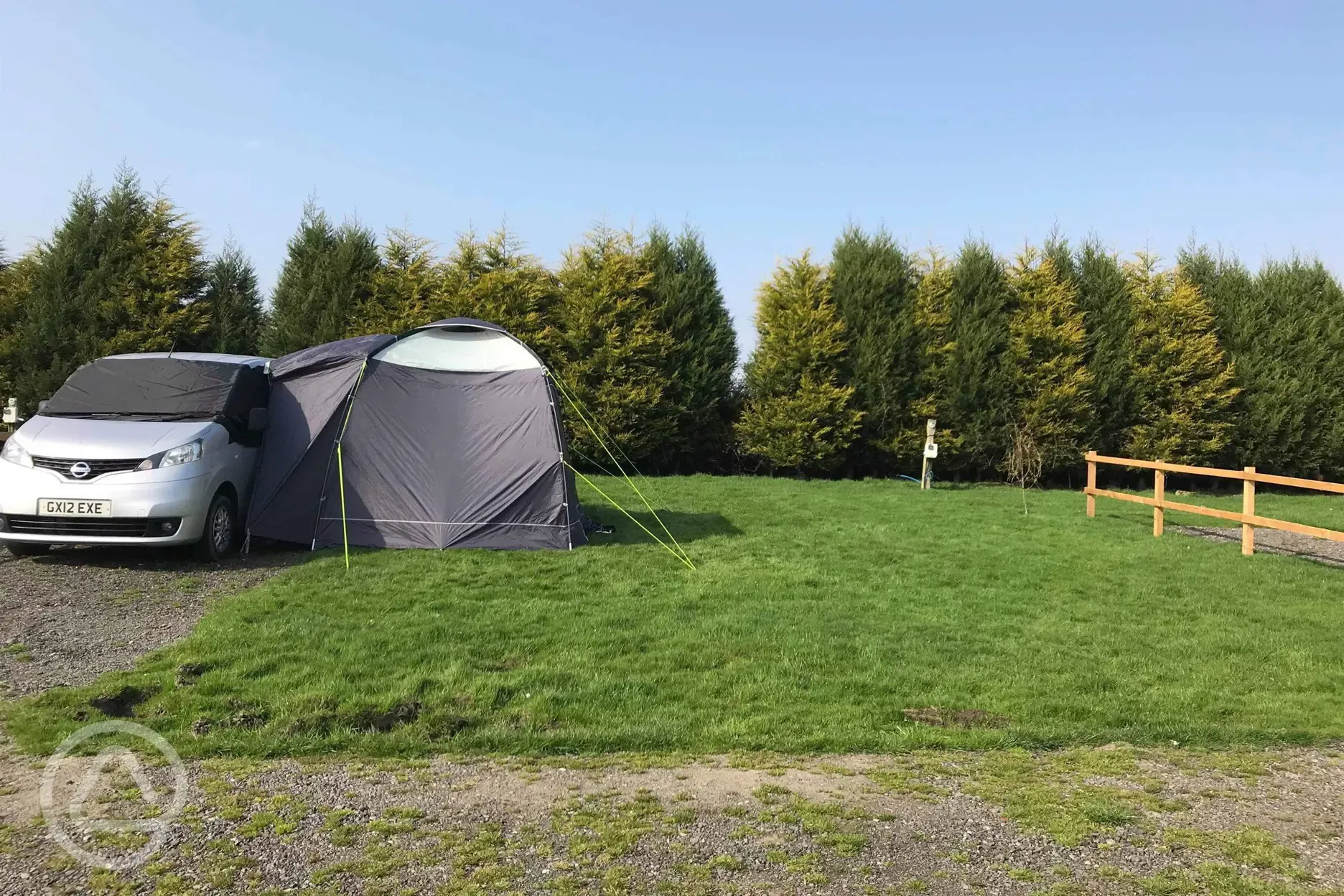 Our tent pitches are well spaced out for your privacy