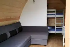 Camping pod interior