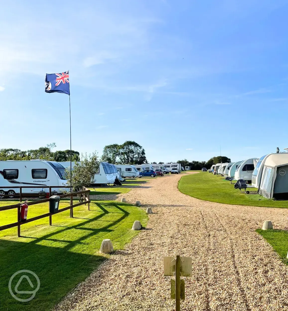 Hardstanding touring pitches