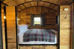 Shepherd's hut interior