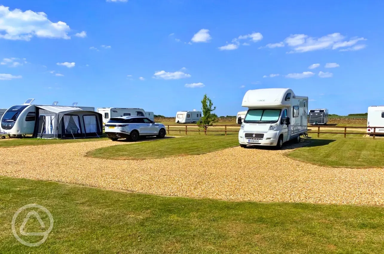 Hardstanding touring pitches