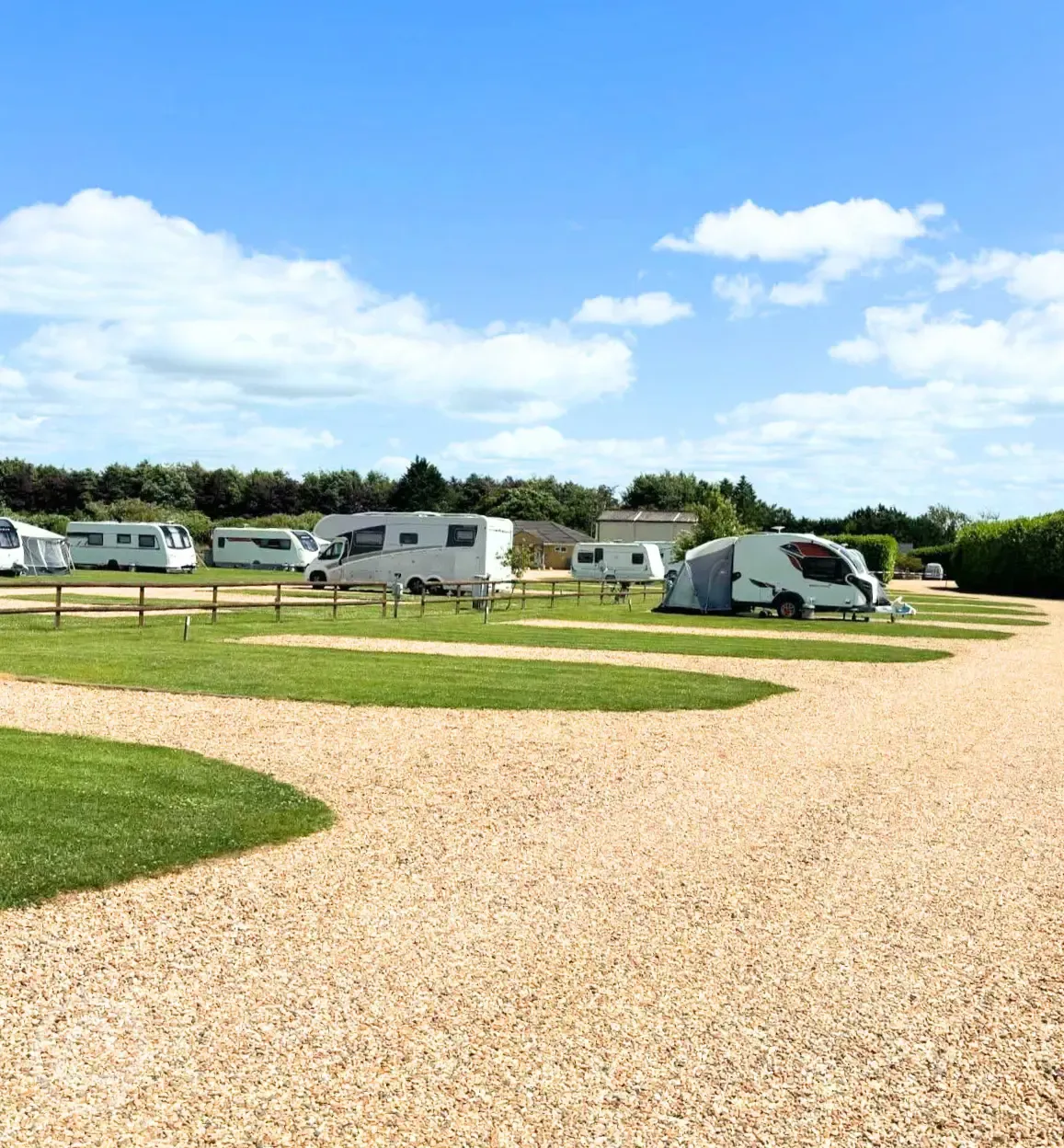 Hardstanding touring pitches