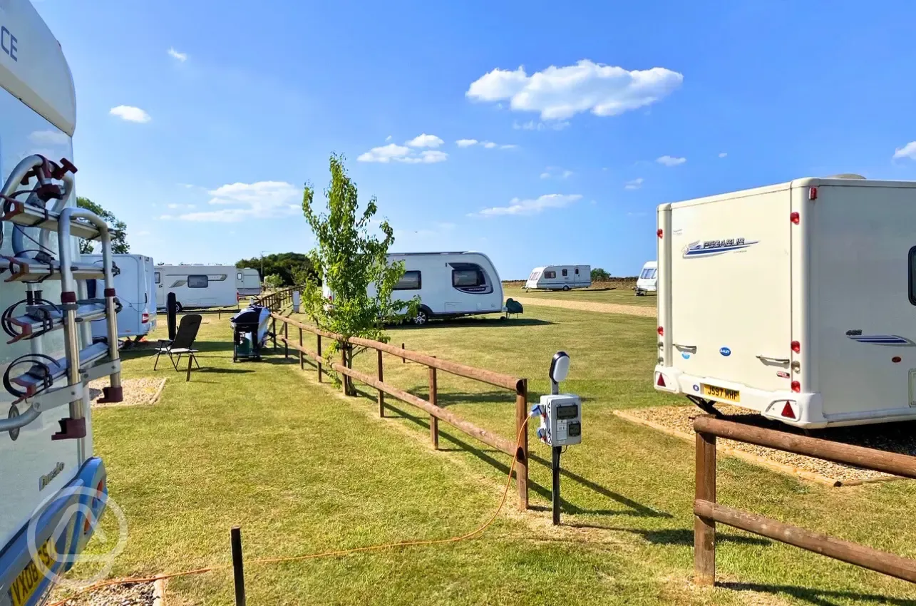 Hardstanding touring pitches