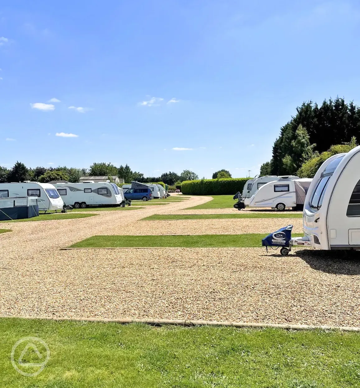 Hardstanding touring pitches