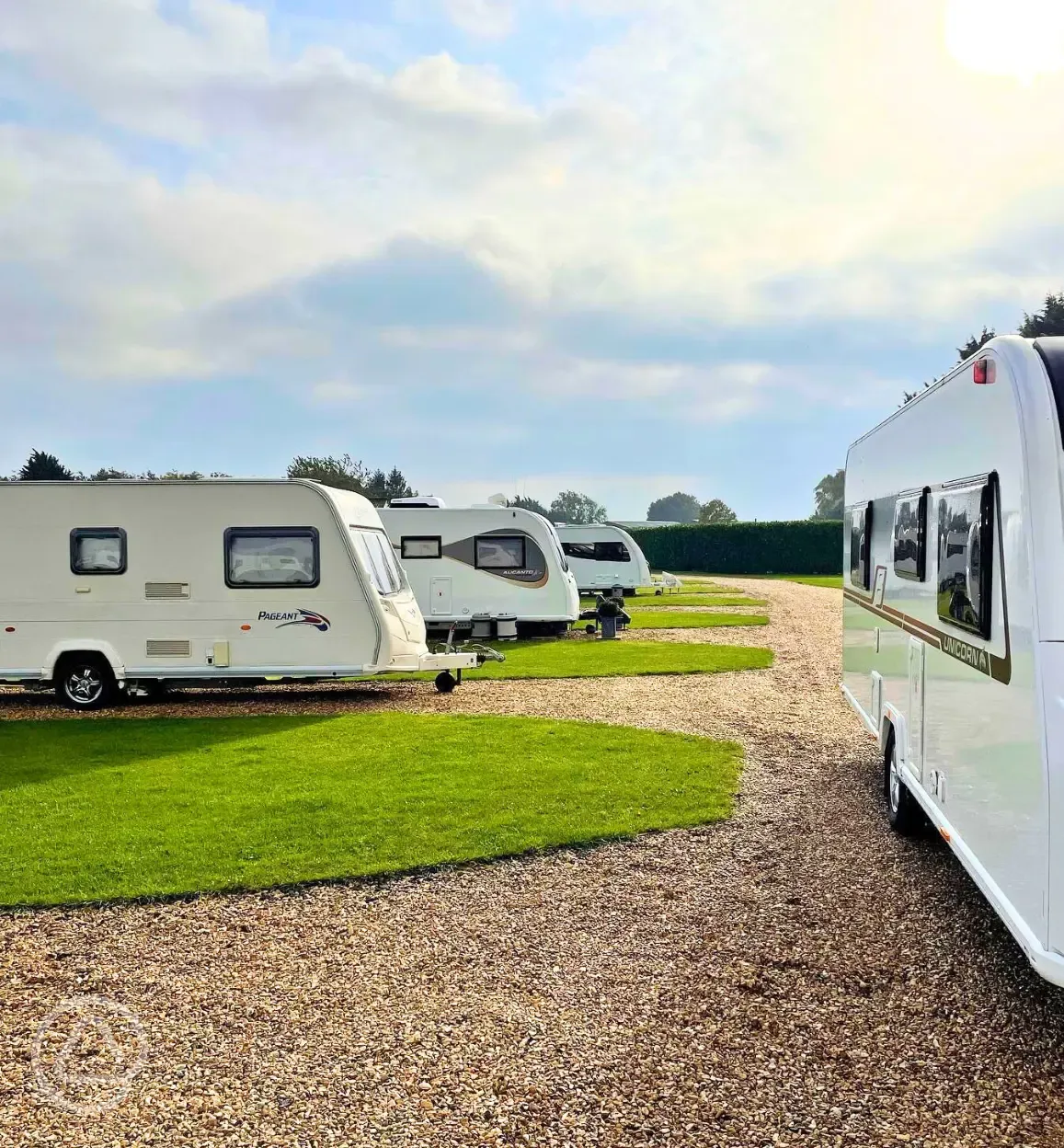 Hardstanding touring pitches