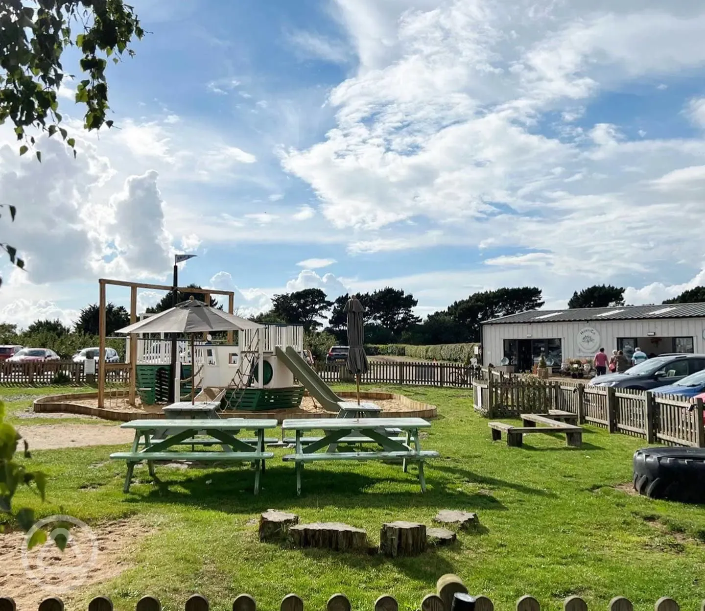 Play area at Dove Orchard's rural market