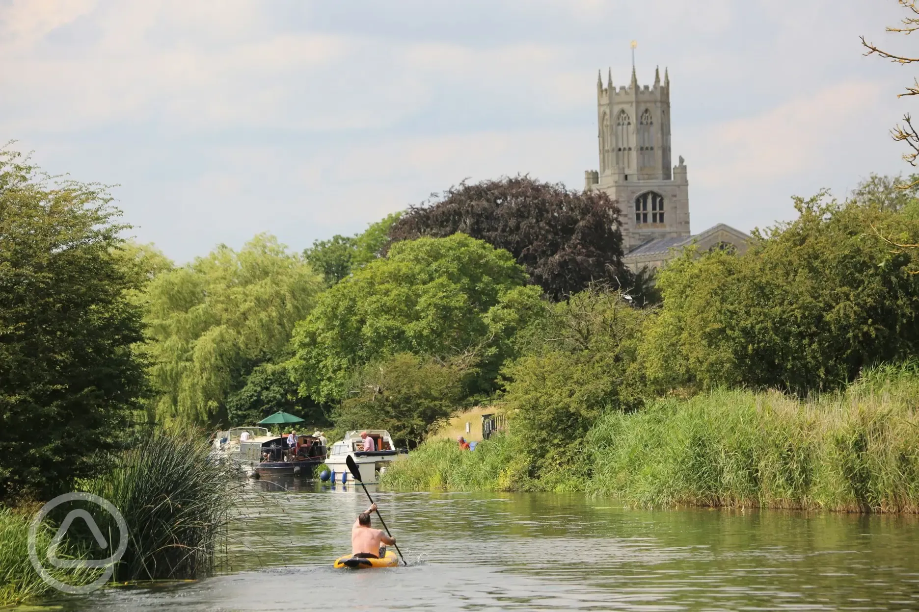 Canoeing in the River Nene