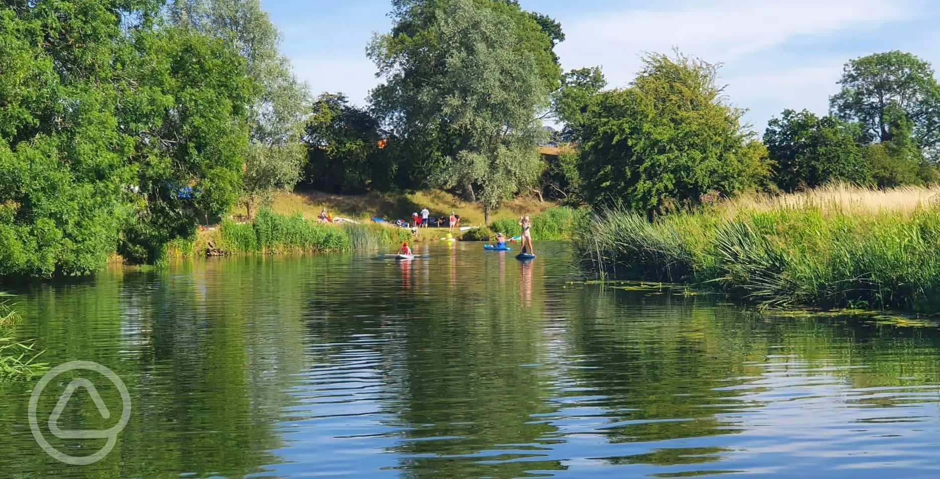 River paddle boarding