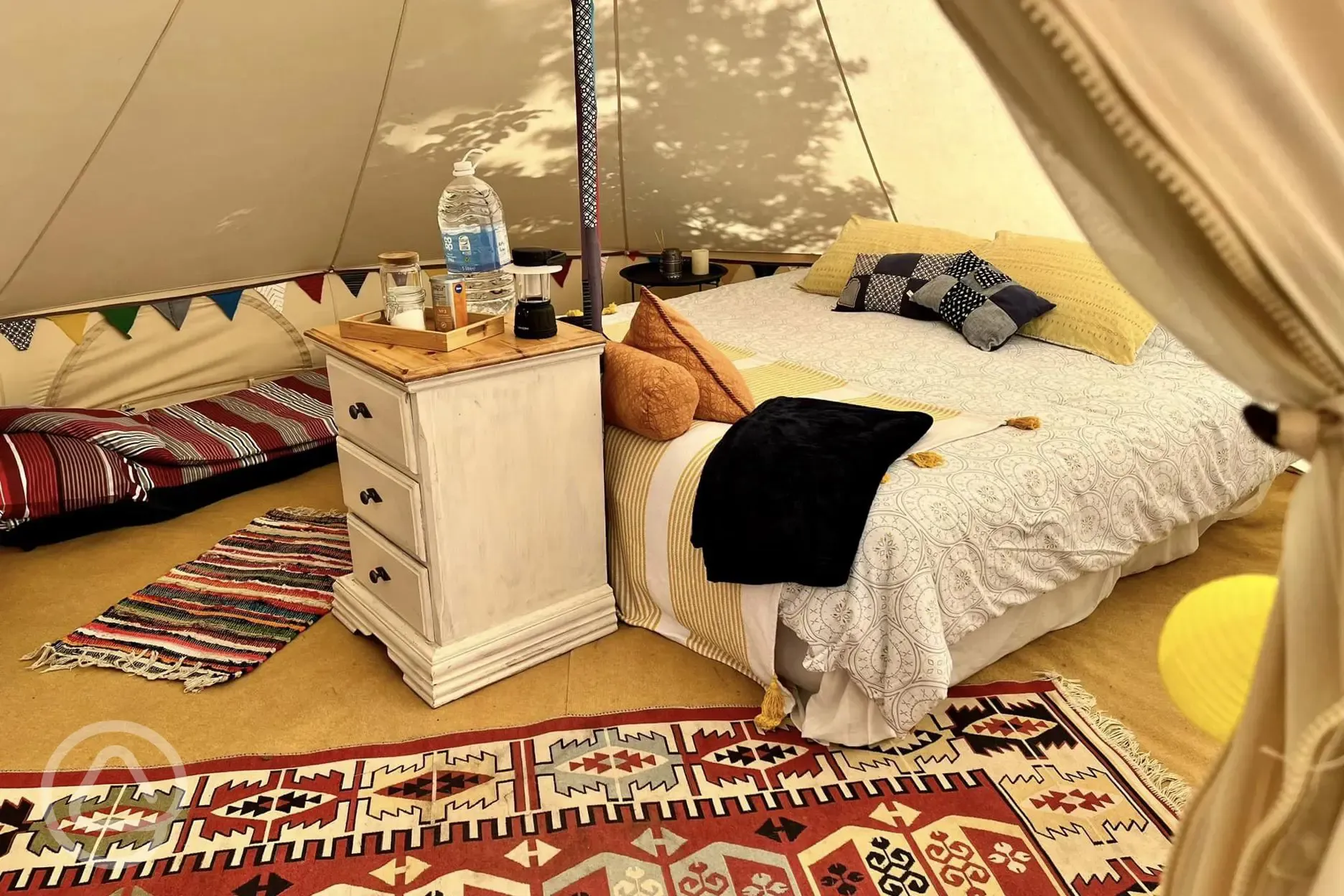 Eco bell tent interior