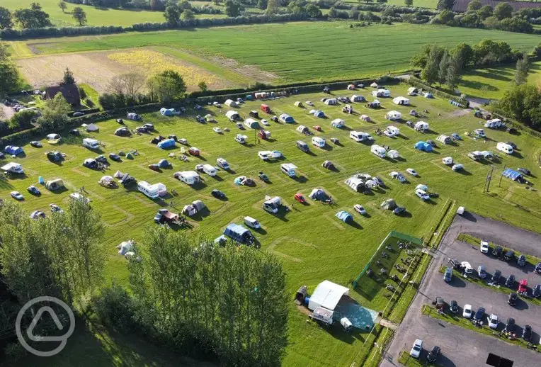 Aerial of the campsite
