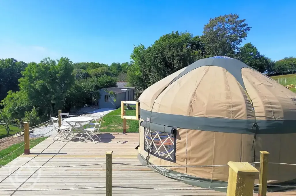 Yurt and decking