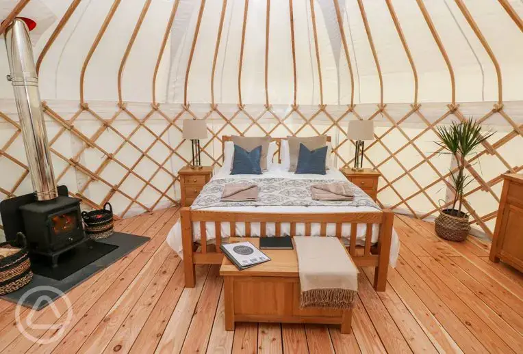 One of the stunning yurts