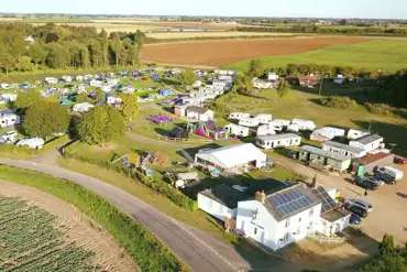 Aerial of the campsite