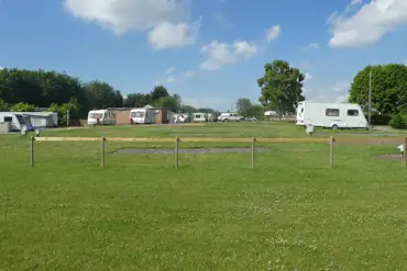 Grass pitches for tents and tourers at the Rose and Crown