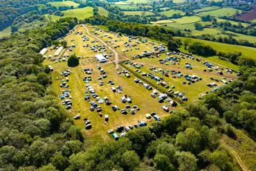 Aerial of the campsite