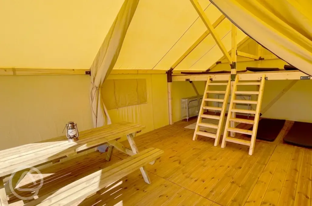 Glamphouse ready tent interior