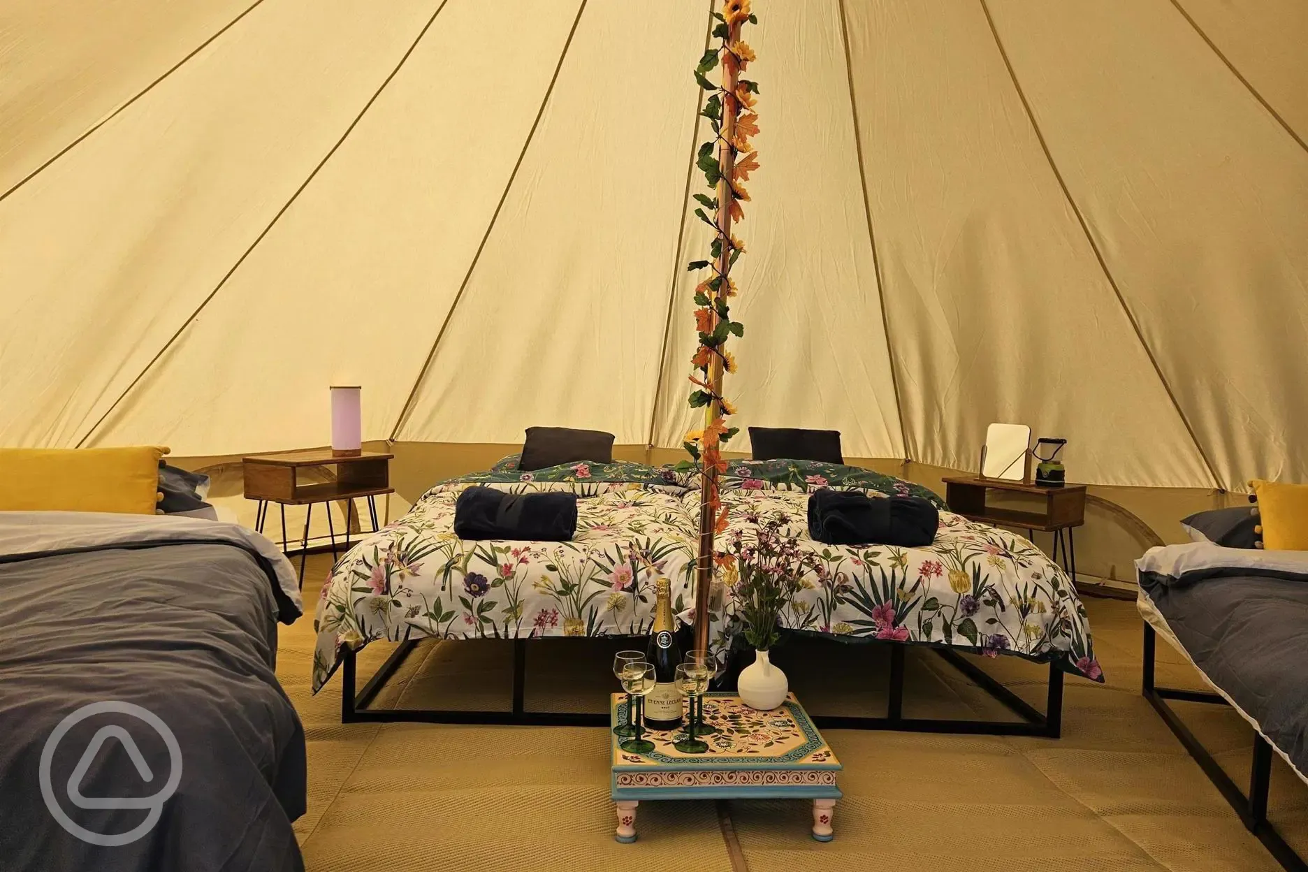 Bell tent double bed