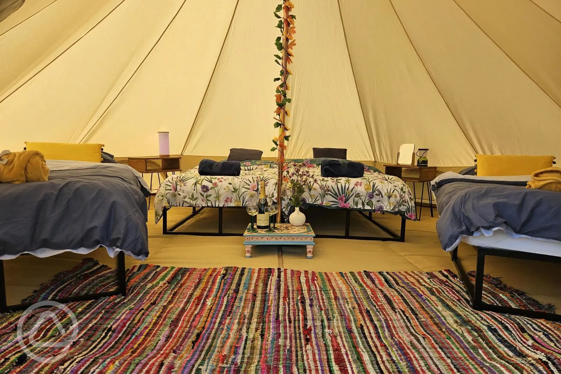 Bell tent interior 