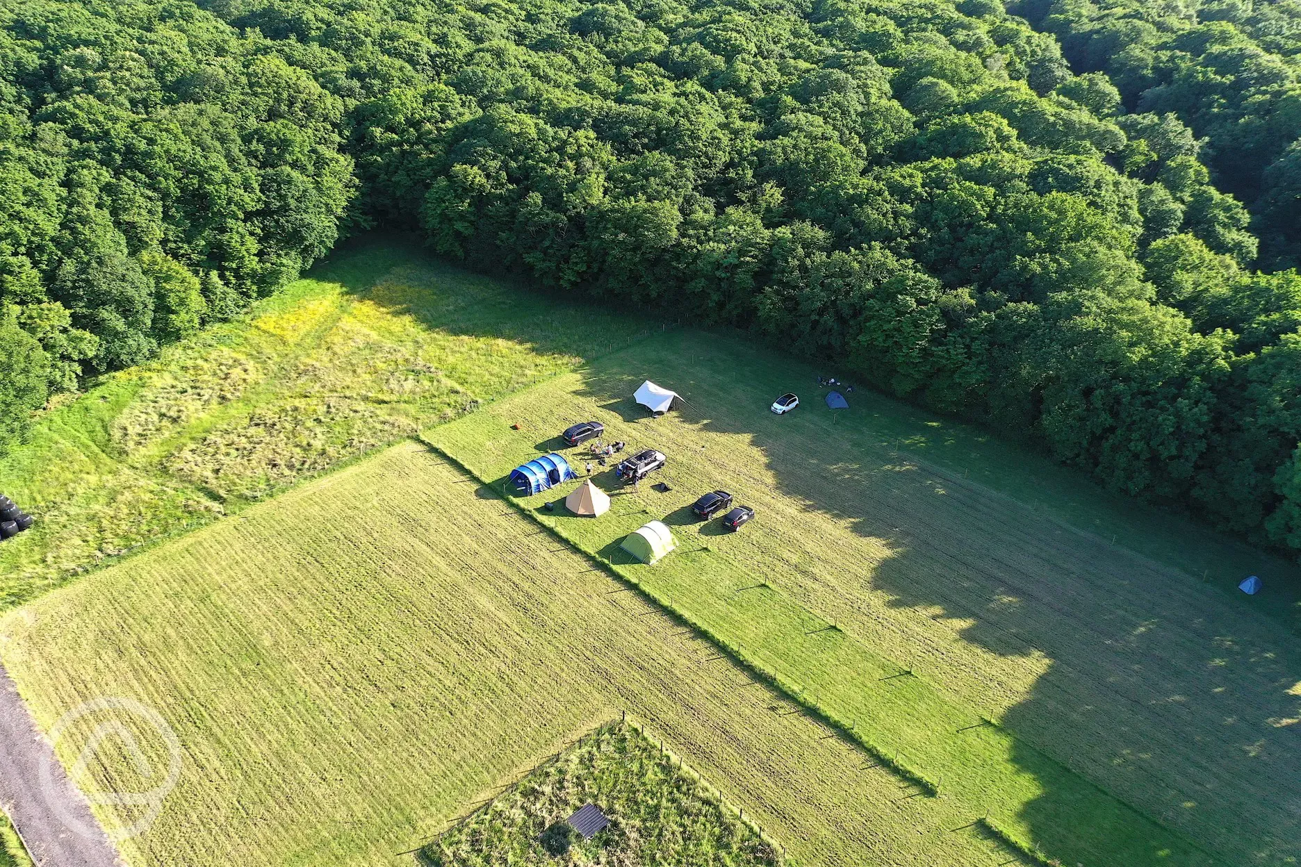 Non electric grass pitches with tree views