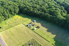 Non electric grass pitches with tree views