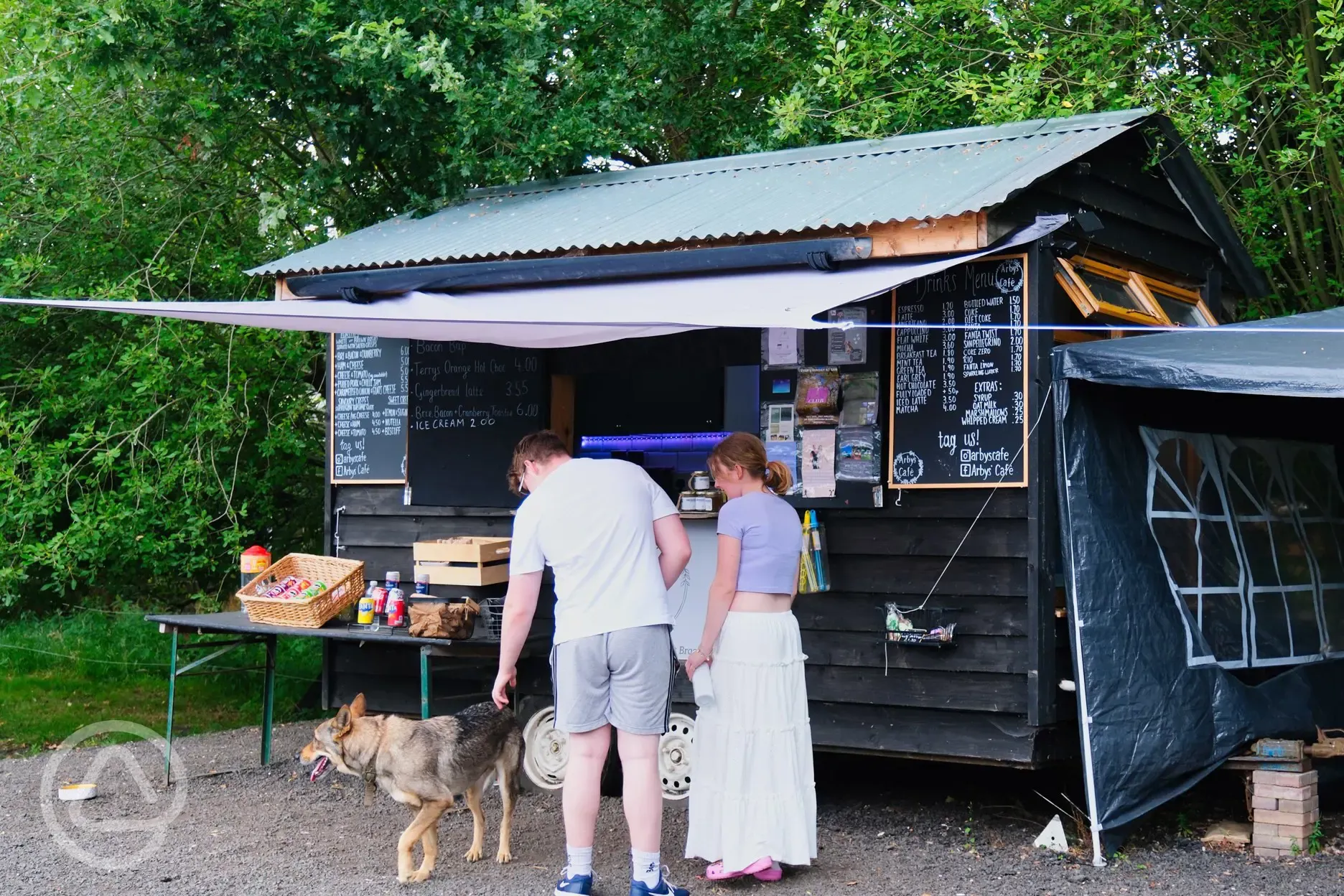 Arby's Cafe food truck serving drinks, toasties, light bites, and more