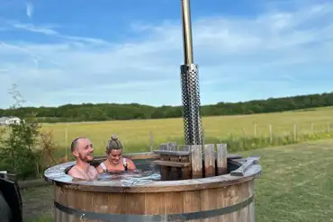 Wood fired hot tub 