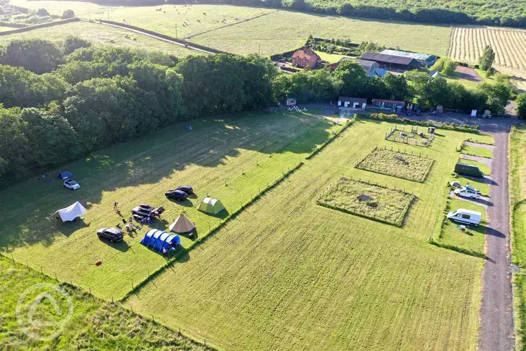 Campsite aerial