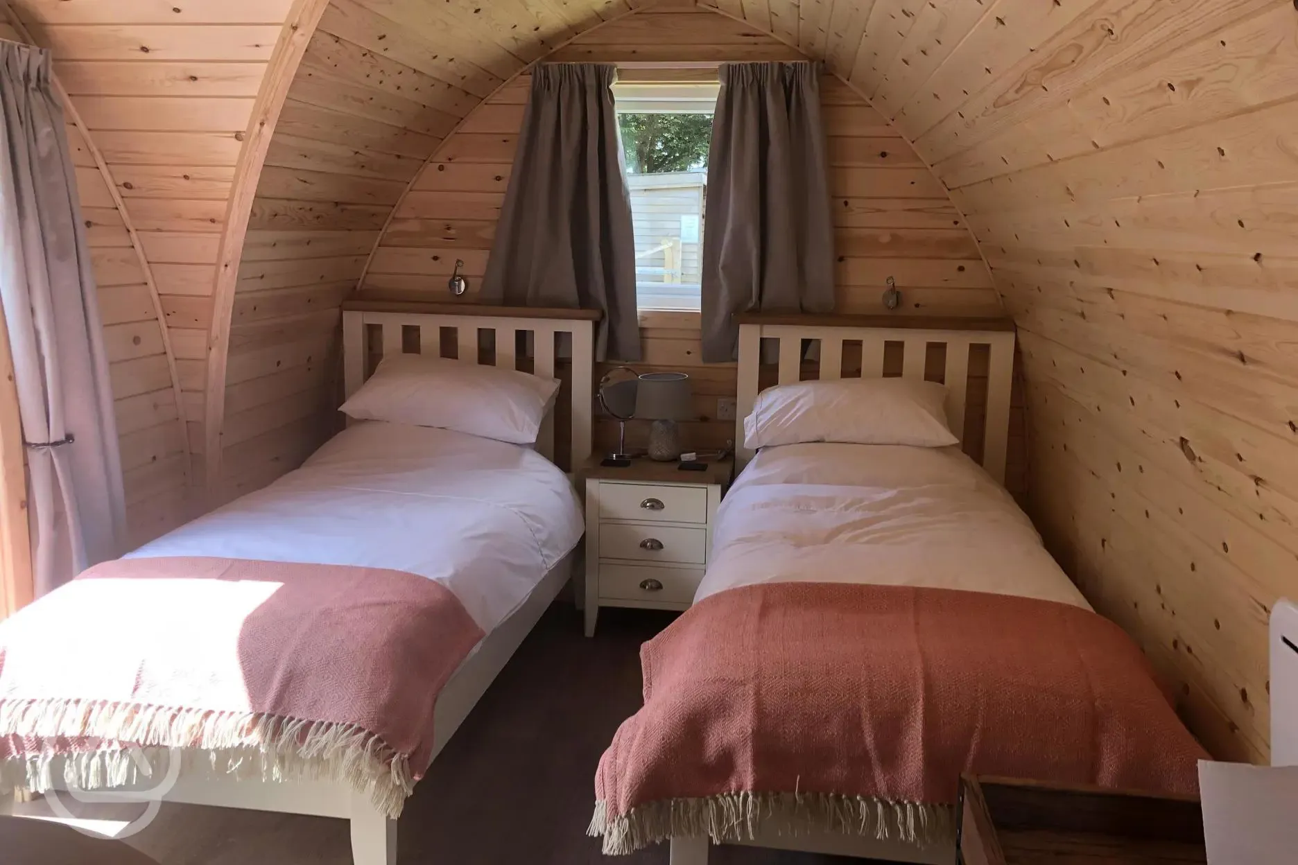 Glamping pod interior (twin)