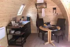 Camping pod interior (twin)