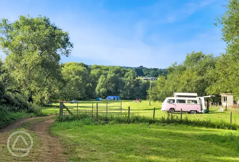 Non electric grass campervan pitches 