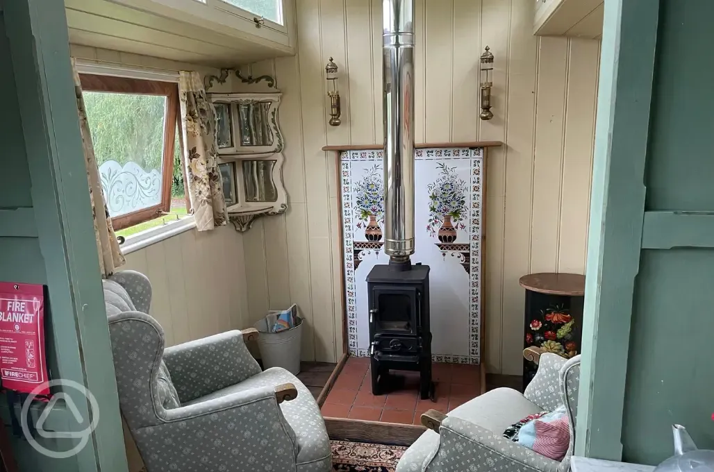 Showman's wagon interior