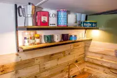 Connie the military trailer kitchenette 