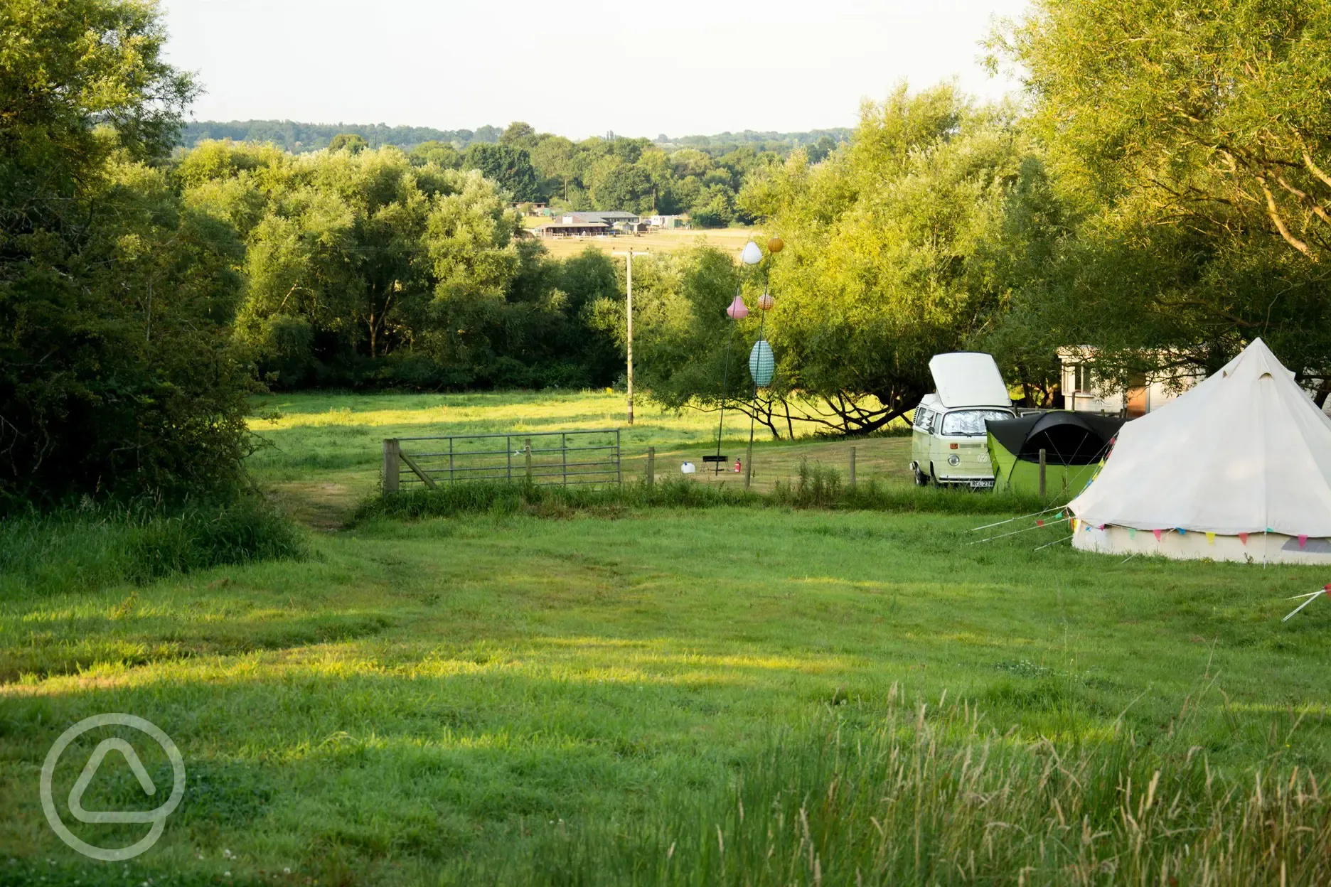 Non electric grass campervan pitches 