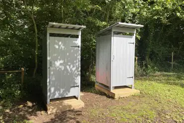 Our toilet and shower huts