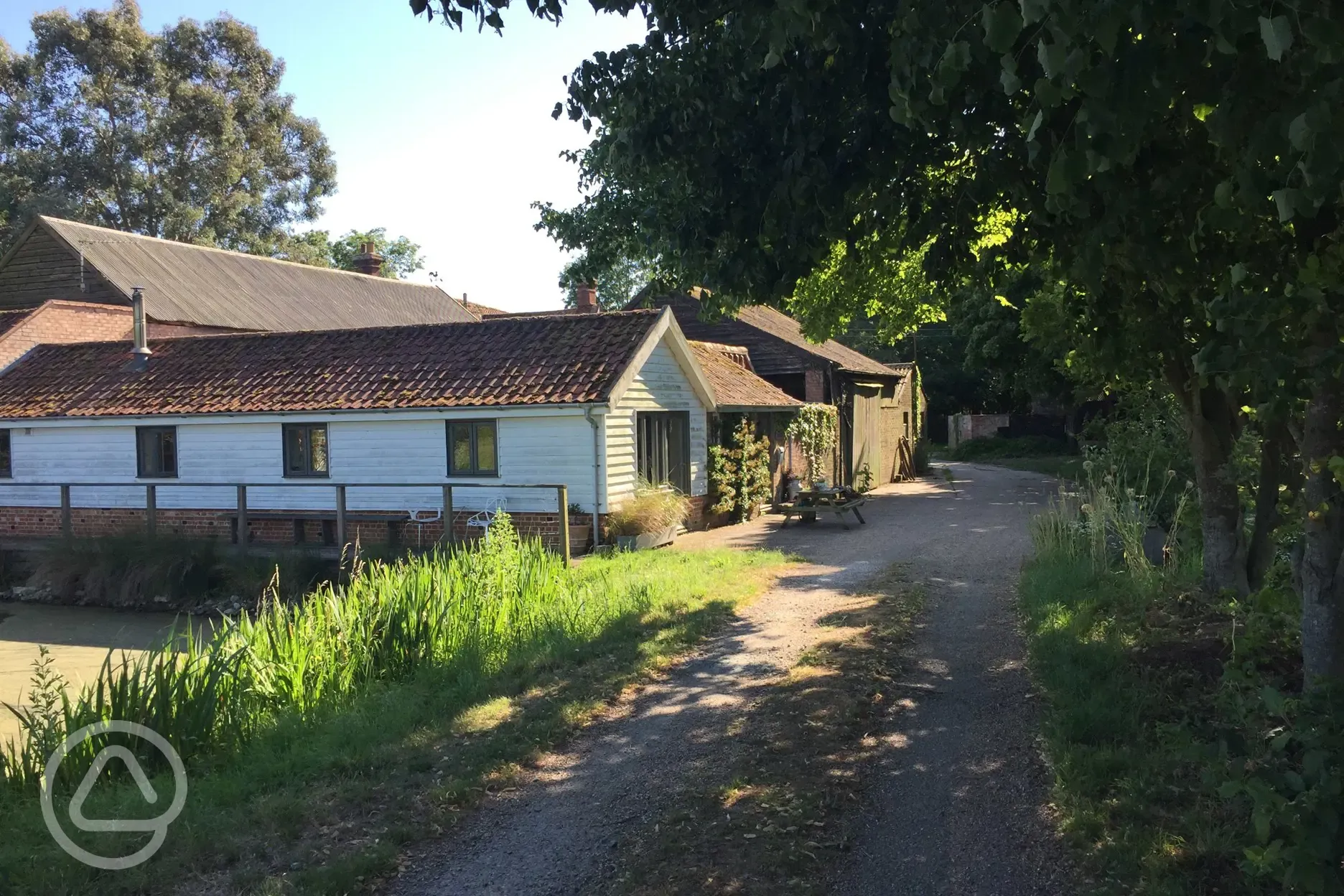 Farm drive view and The Shippen to notify us of arrival. 