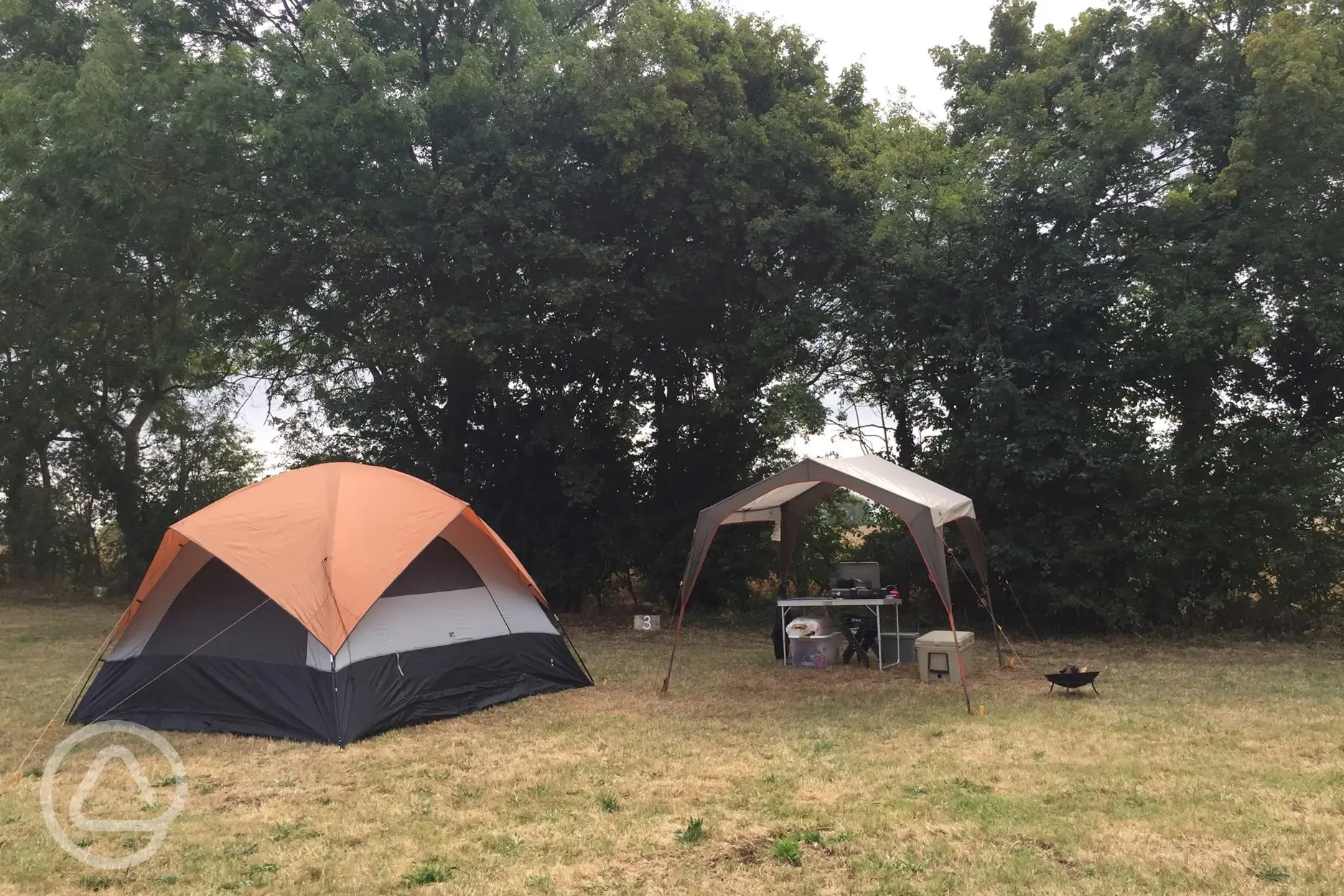 Large grass pitches. 