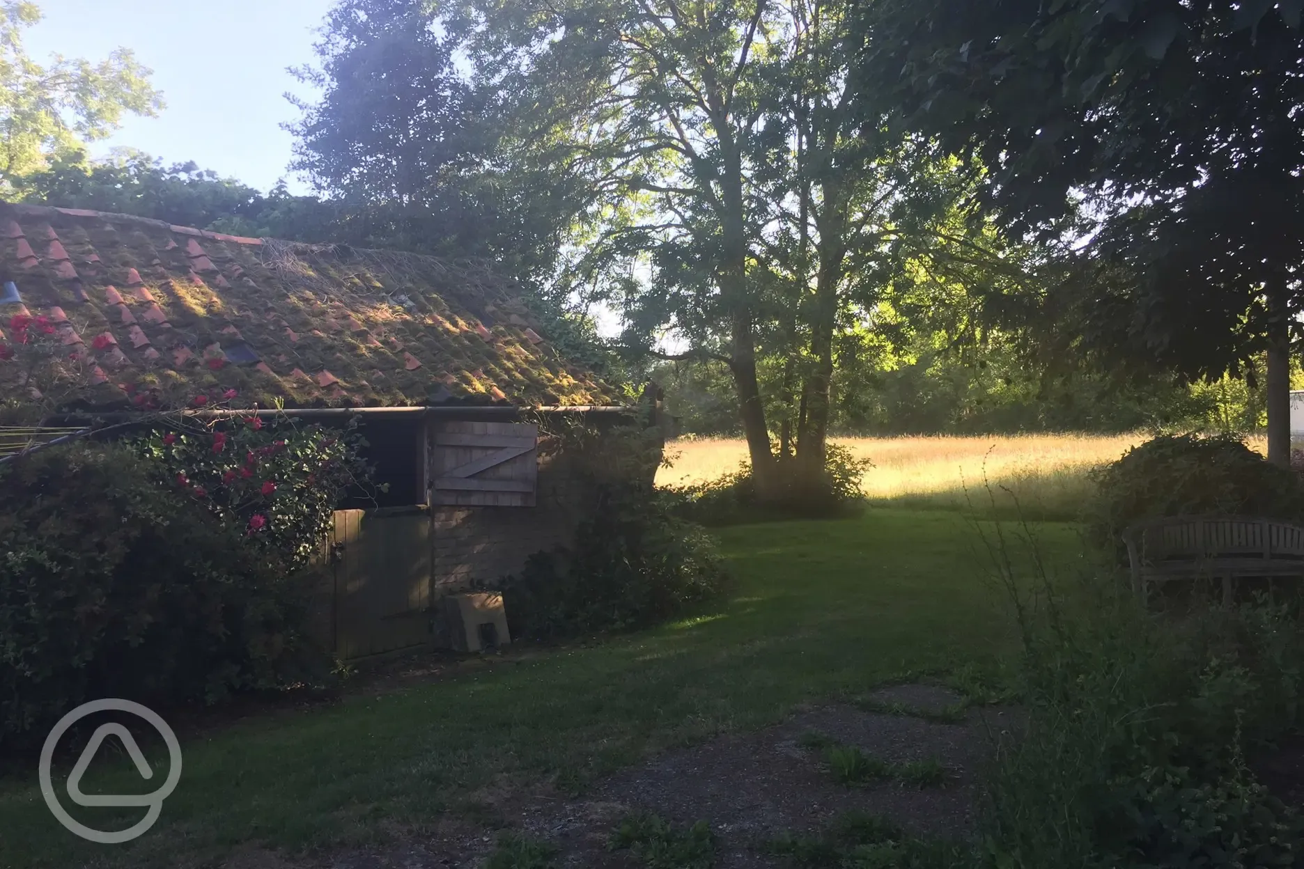 The old stable block with toilet and cold water point.