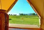 View from bell tent