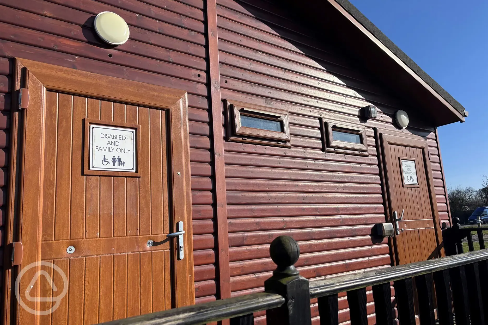 Disabled facilities block exterior